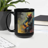 String Serenade Black Glossy Mug - Beyond T-shirts